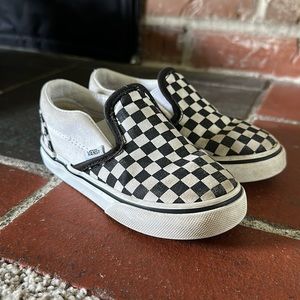 Toddler Vans - Asher Slip Ons - Checker Design